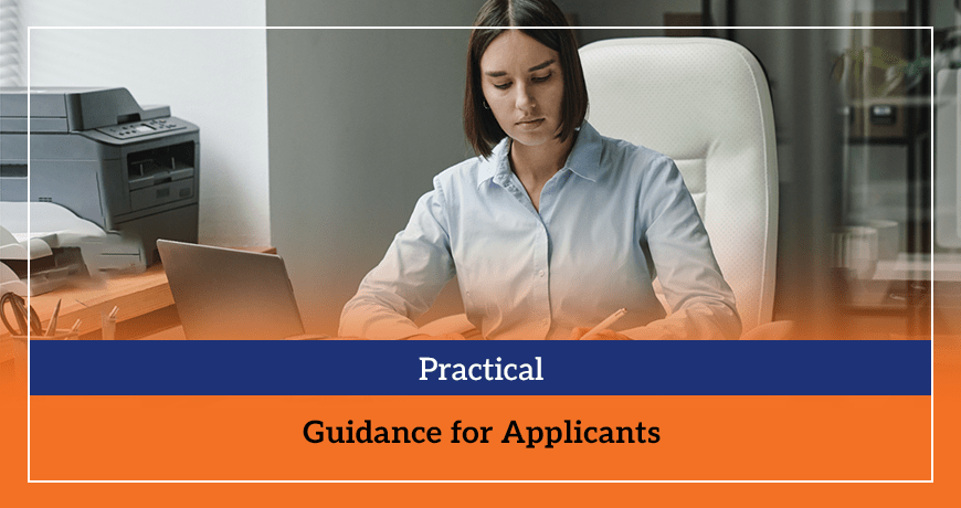 Practical Guidance for Applicants