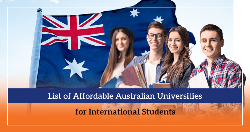 List of Affordable Australian Universities for International Students