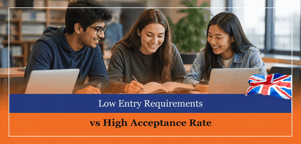 Low Entry Requirements vs High Acceptance Rate