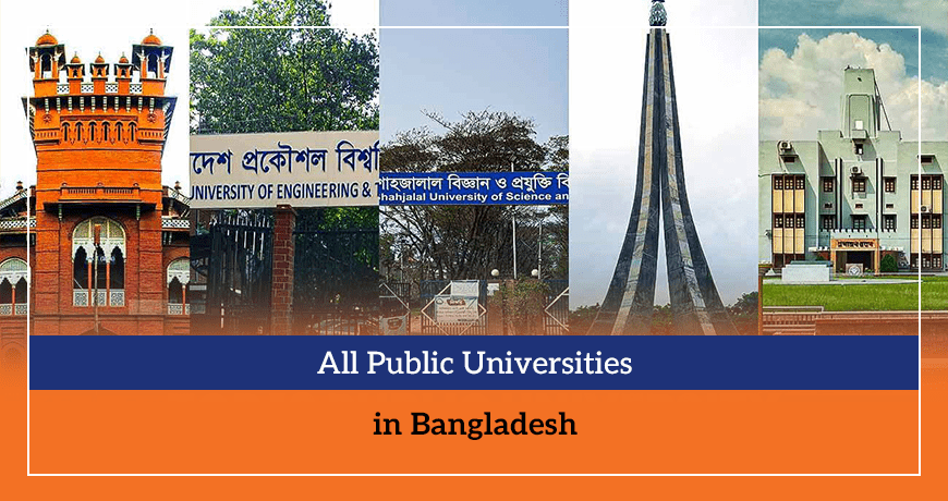 All Public Universities in Bangladesh