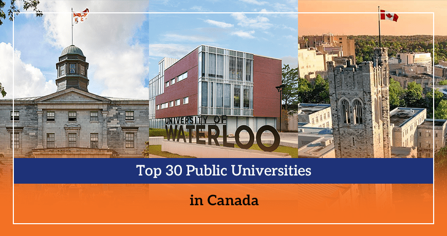 Top 30 Public Universities in Canada