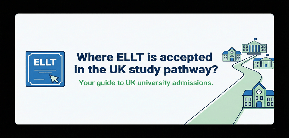 Where ELLT is accepted in the UK study pathway