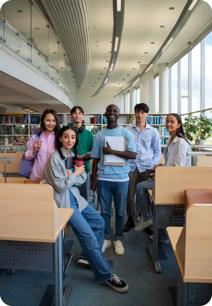 Students in Library